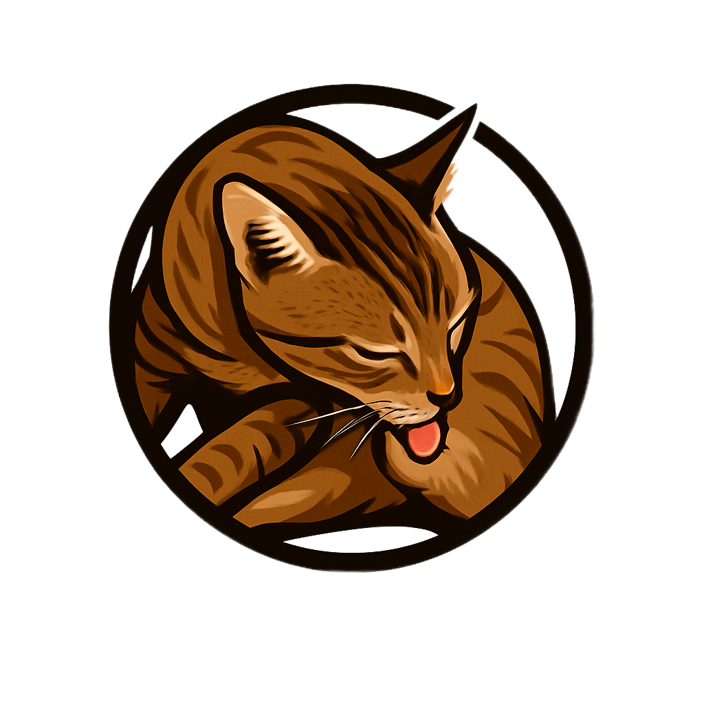 Cat Licks Balls Logo